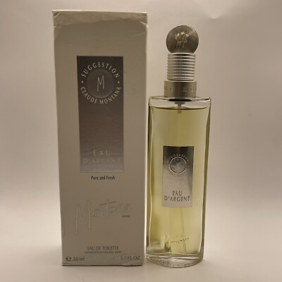 Montana EAU D'ARGENT Eau de Toilette Spray 50 ml / 1.7 oz - NEW IN