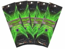 5 Packets of Lithium 75X Bronzer tanning lotion by Ultimate
