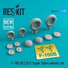 1/72 Reskit RS72-0071 North American F-100 Super Sabre Wheels Set