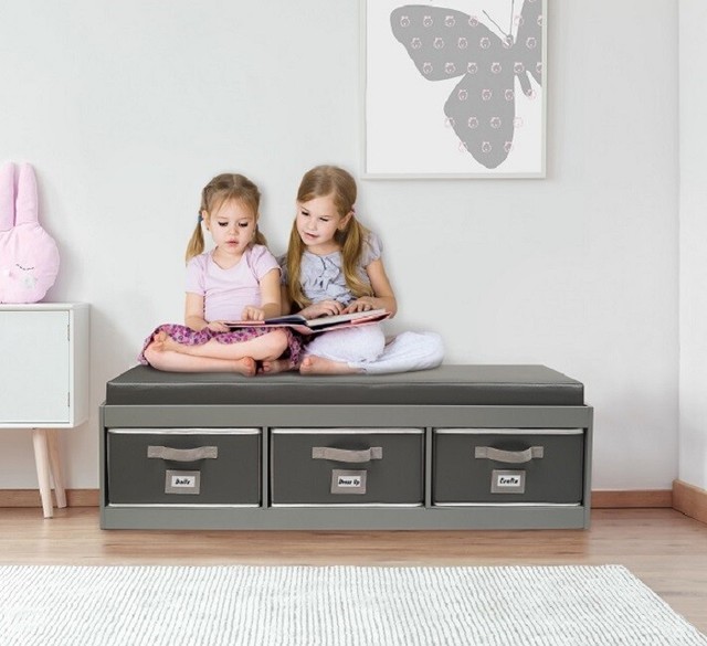 nursery storage bench