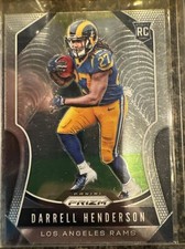 DARRELL HENDERSON ROOKIE CARD LOS ANGELES RAMS 2019 PANINI PRIZM. rookie card picture