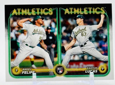 2024 Topps Update Series #US306 Rookie Combo Angel Felipe, Easton Lucas RC