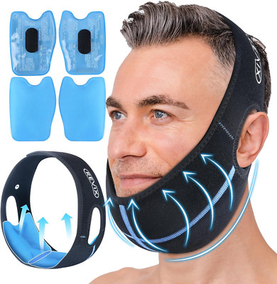 Wisdom Teeth Ice Pack Head Wrap with 3D Sewing Jaw Ice Pack for Face Oral Surger