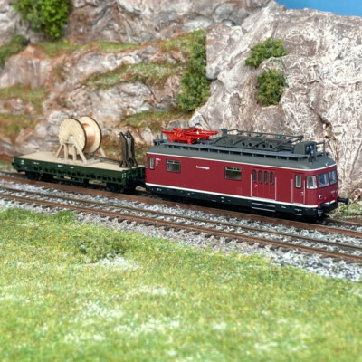 Triebwagen TVT 6251 MZ + Niederwagen Oberleitungstransport, DB, Ep III digital s