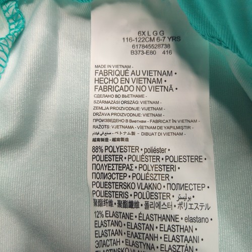 NIKE Dri-fit Girls Size 6X Hyper Jade JUST DO IT Athletic Leggings NEW - Picture 8 of 10