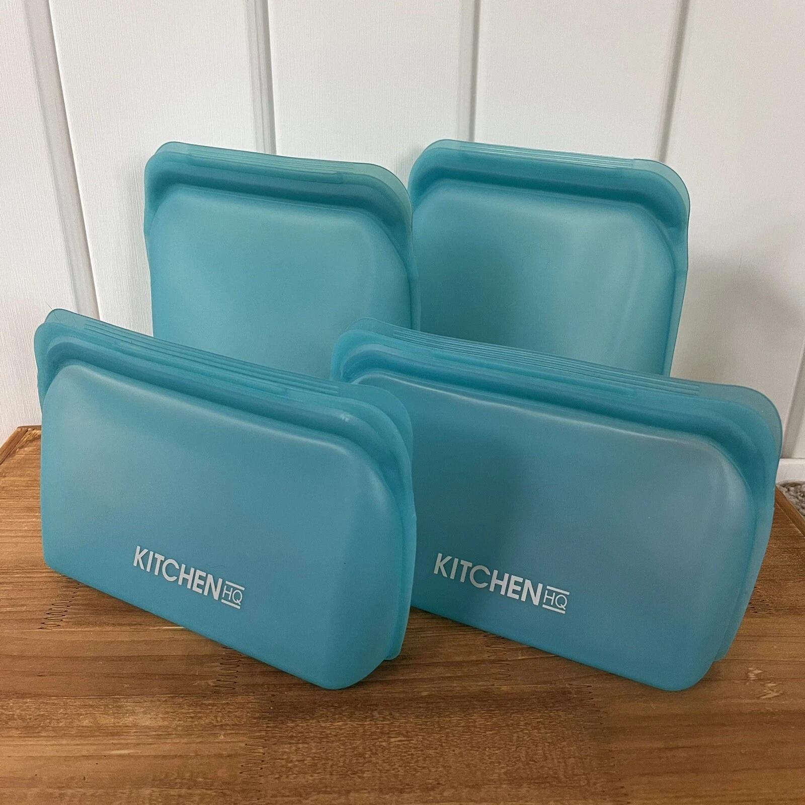 Kitchen HQ 4-Pack Reusable Silicone Storage Bags Non-Toxic BPA Free
Opens in a new window or tab