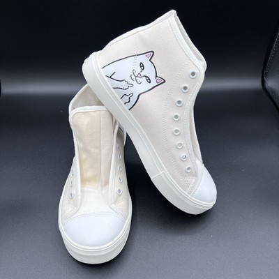 RIPNDIP Lord Nermal High tops Shoes (UV Reactive) Sz 7 Great Condition Sold Out