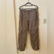 Mountain Hardwear Women s Zip Off Convertible Hiking Pants Size 10 Tan