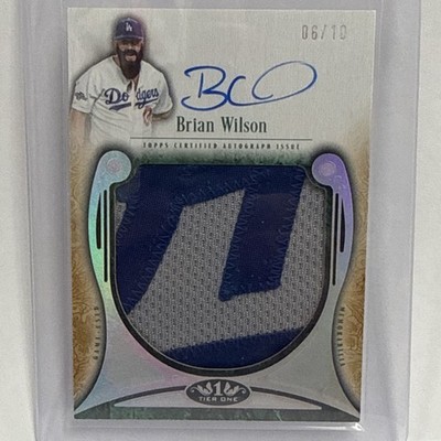 2026 Topps Tier One Brian Wilson On Card Autographed Prodigious Patches 6/10