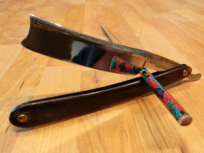 JOSEPH RODGERS 6/8+ ~1830 COUPE-CHOU STRAIGHT RAZOR STUBTAIL EXC+