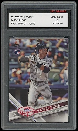 Aaron Judge 2017 Topps Update Debut Rookie Card New York Yankees 1st Graded 10