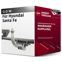 für Hyundai Santa Fe III Typ DM (G.D.W.) AnhäNgerkupplung Horizontal Abnehmbar
