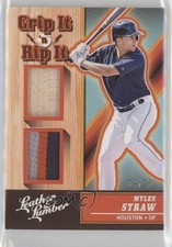 2019 Panini Leather & Lumber Grip It-N-Rip It Holo Silver 9/25 Myles Straw 0a4v