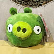 Angry Birds Green Pig Plush Stuffed Animal Toy w/ Tags, Animation Theme