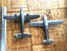 2 VINTAGE SOLID METAL AIRPLANE MODELS