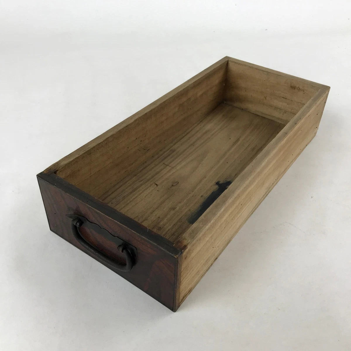 Medium Wood Tone Wooden 1900-1940 Antique Japanese Boxes for sale