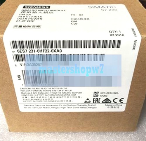 NEW SIEMENS Simatic PLC Expansion Input Module 6ES7 231-0HF22-0XA0 - Picture 2 of 2