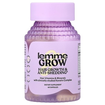 Lemme, Grow, Haarwachstum und Anti-Haarausfall, 60 Kapseln