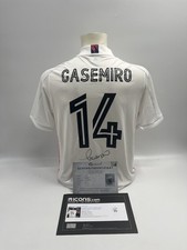 Real Madrid Jersey Casemiro Signed Autograph Adidas COA M