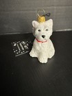 New ListingJoy to the World Soft West Highland Terrier Westie Glass Ornament Nwt