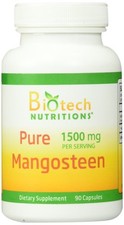 Pure Mangosteen 1500mg Antioxidant Supplement 90 Vegetable Capsules USA Made