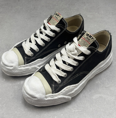 Maison MIHARA YASUHIRO Herren Low Top Sneaker Schnürung Schwarz/Weiß EU 41