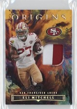 2022 Panini Origins Future Fabrics Gold 15/25 Elijah Mitchell Eli #EMI v9t