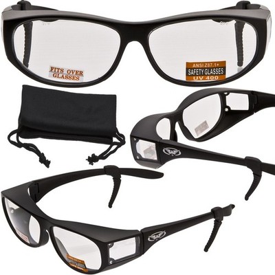 Global Vision Escort Advanced System Safety Glasses Fits Over Most Eyewear