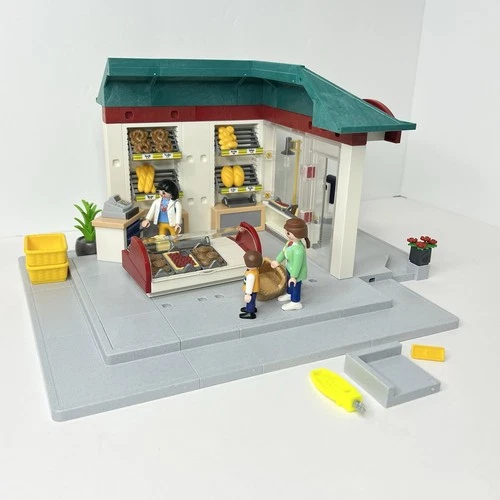 Playmobil 4410 Bakery Shop City Life Corner Store Shopping Vintage Extras