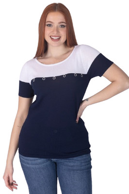 57016 MARA CAROL RHINESTONE HALF SLEEVE JERSEY