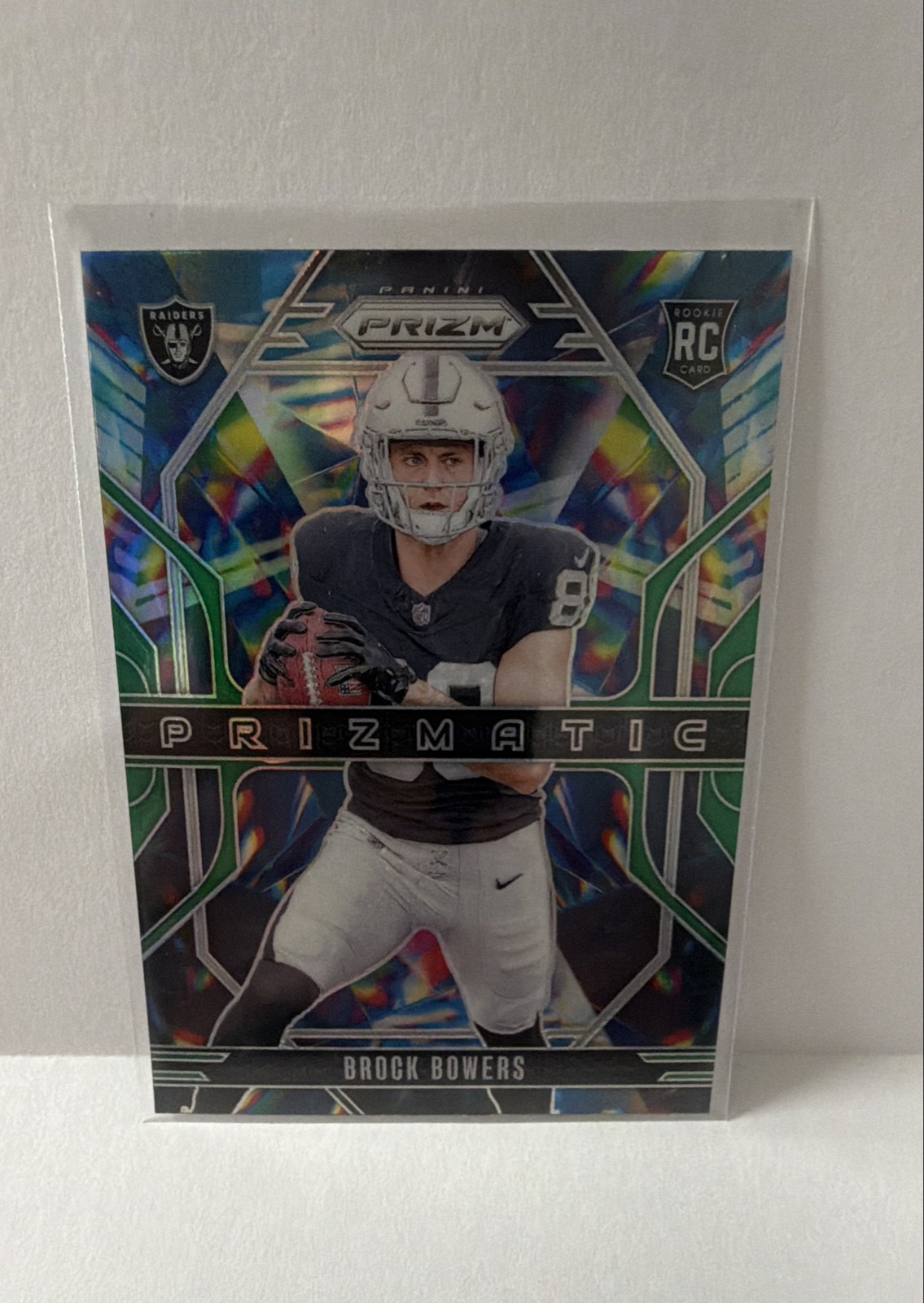 2024 Panini Prizm - Prizmatic Brock Bowers #20 Green Prizm (RC)