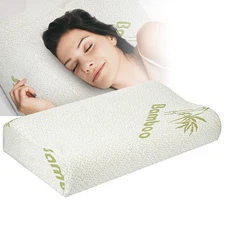 iMounTEK Bed Pillow Bamboo Viscose Memory Foam , Sleep Contoured Orthopedic