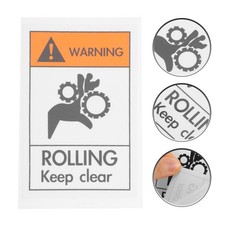 Caution Danger Safety Signs Hands Sticker Alarm Warning Stickers