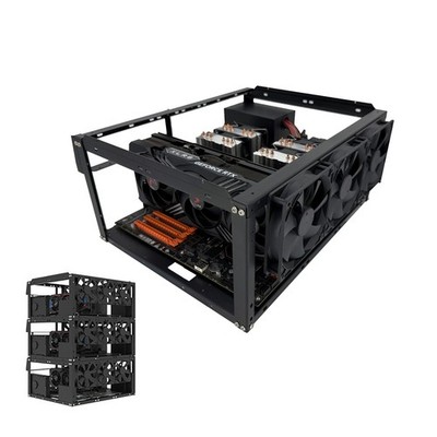 Open-Air-Desktop-PC-Gehäuse, stapelbares Rack, Selbstbau-Prüfstandsgehäuse