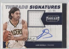 2014-15 Panini Threads Threads Signatures 63/99 Luis Scola #35 Auto 0qr0