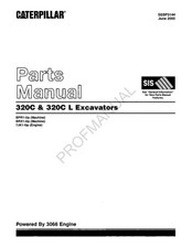 Caterpillar Cat 320C 320C L Excavator Parts Catalog Manual SEBP3144