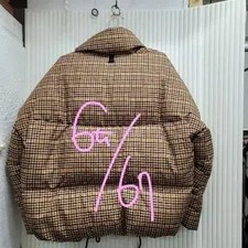 Checked Pattern Padded Jumper Men