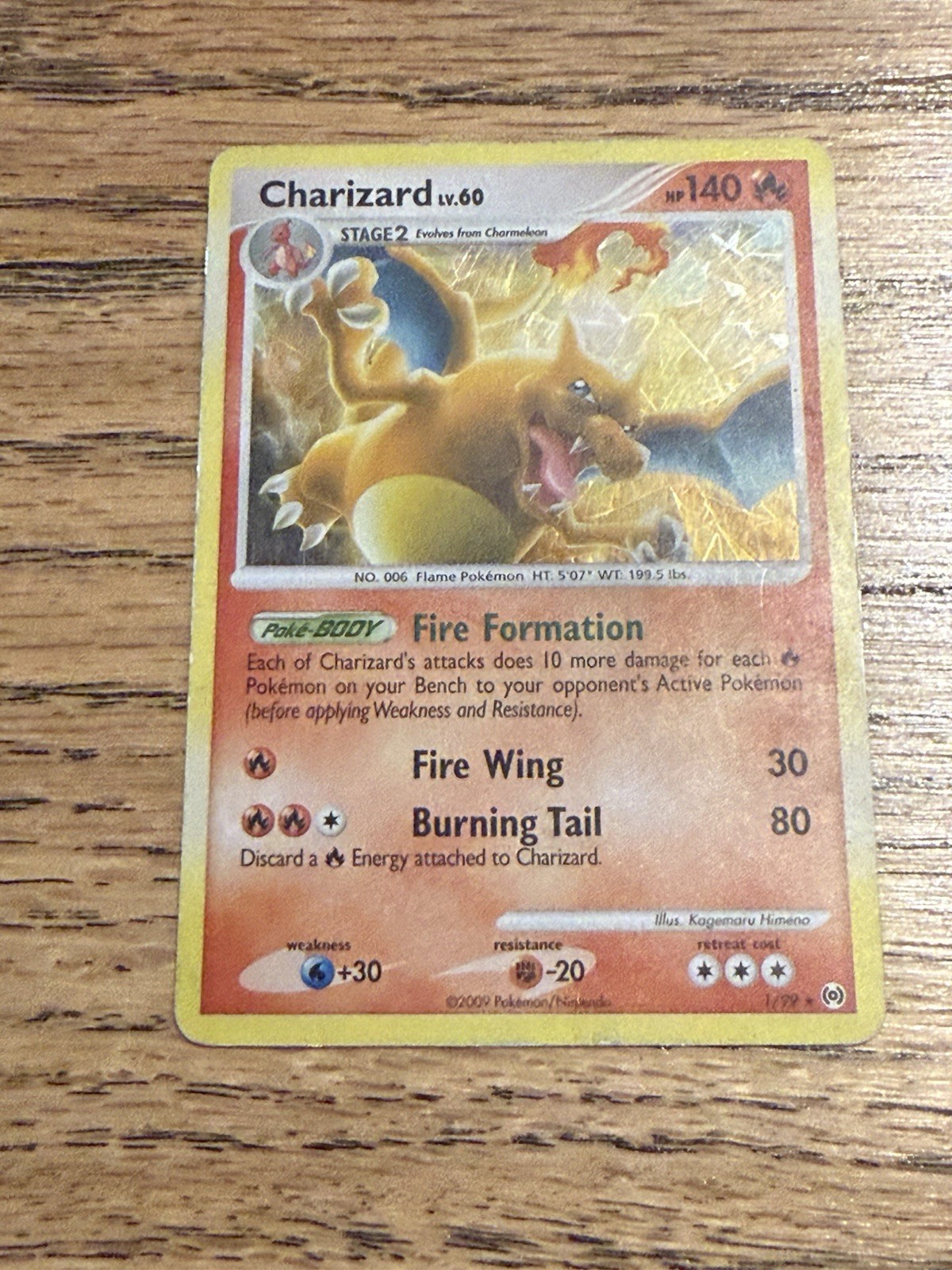 Pokémon TCG Charizard Arceus Card 1/99 Cracked Ice Holo promo HOLO ...