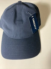 New Decky Cap Hat size adjustable Strap Plain Blue