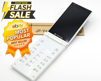 【SIMフリー】 FREETEL MUSASHI FTJ161A 本体 B] Freetel Musashi FTJ161A Flip Phone Android White Unlocked SIM