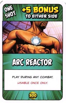 ARC REACTOR USAopoly Munchkin Marvel The Game Collectible Card