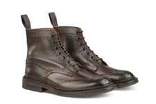Made In UK - 13 US (12 UK) - Trickers -Stow Boots  - Brown (Espresso) Value $795