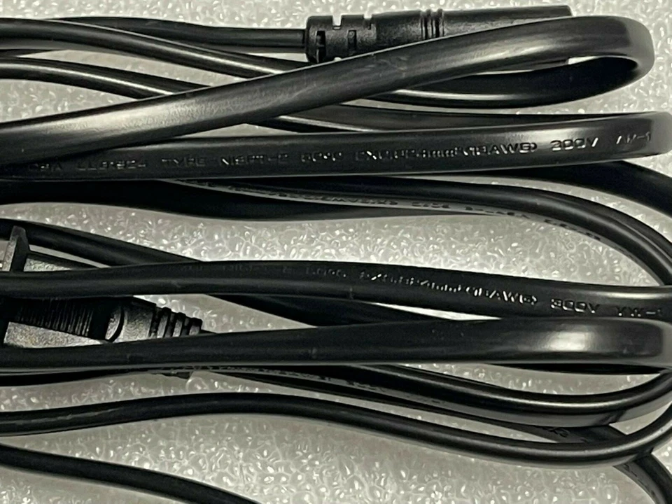 USED-Lot 10 US 2 Prong Pin 5ft Polarized Power Cord Cable AC TV 300V 18AWG NISPT - Image 2 of 4