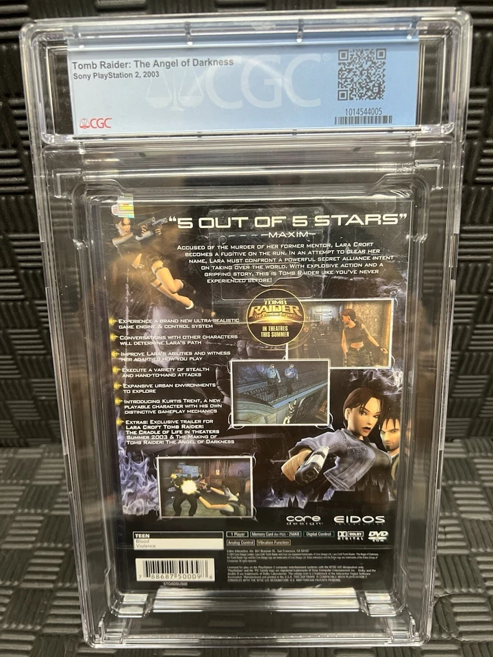 Tomb Raider Angel Of Darkness запечатанная классифицированная 9.4 PS2 - Изображение 2 из 2