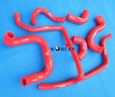 Silicone radiator Coolant hose for BMW E30 M20 320i / 325i 1989-1992 1990 RED