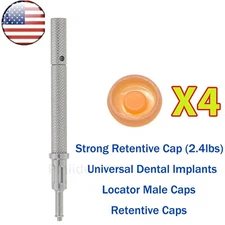 US Universal Retention Implant Caps 2.4lbs Insertion Extraction Remove Core Tool