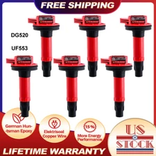 6X High Performance Ignition Coil for Ford Lincoln Mazda 3.5L 3.7L V6 UF553 USA