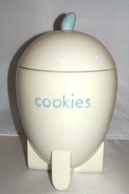 Micheal Graves Rocket Cookie Jar MARKED SIGNED Cracked Vintage