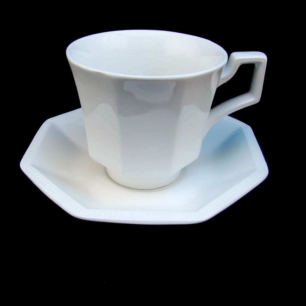 Johnson Bros Ironstone England HERITAGE WHITE Cup Saucer Set(s
