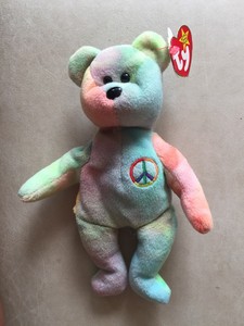 peace beanie baby tag errors